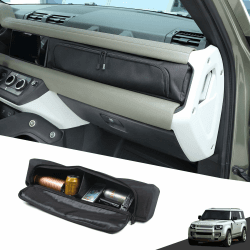 HIRUFAIT Auto-Aufbewahrungstasche, kompatibel mit Land Rover Defender 90, 110, 130, 2020–2025, für Beifahrer-Armaturenbrett, Zubehör, Oxford-Stoff, 1 Stück Angebot bei HelloDeals