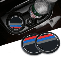 Set of 2 Line Car Interior Accessories Anti-Slip Coasters for 1 3 5 7 Series F30 F35 320li 316i X1 X3 X4 X5 X6 (Diameter 2.9 inches (74 mm) Angebot bei HelloDeals