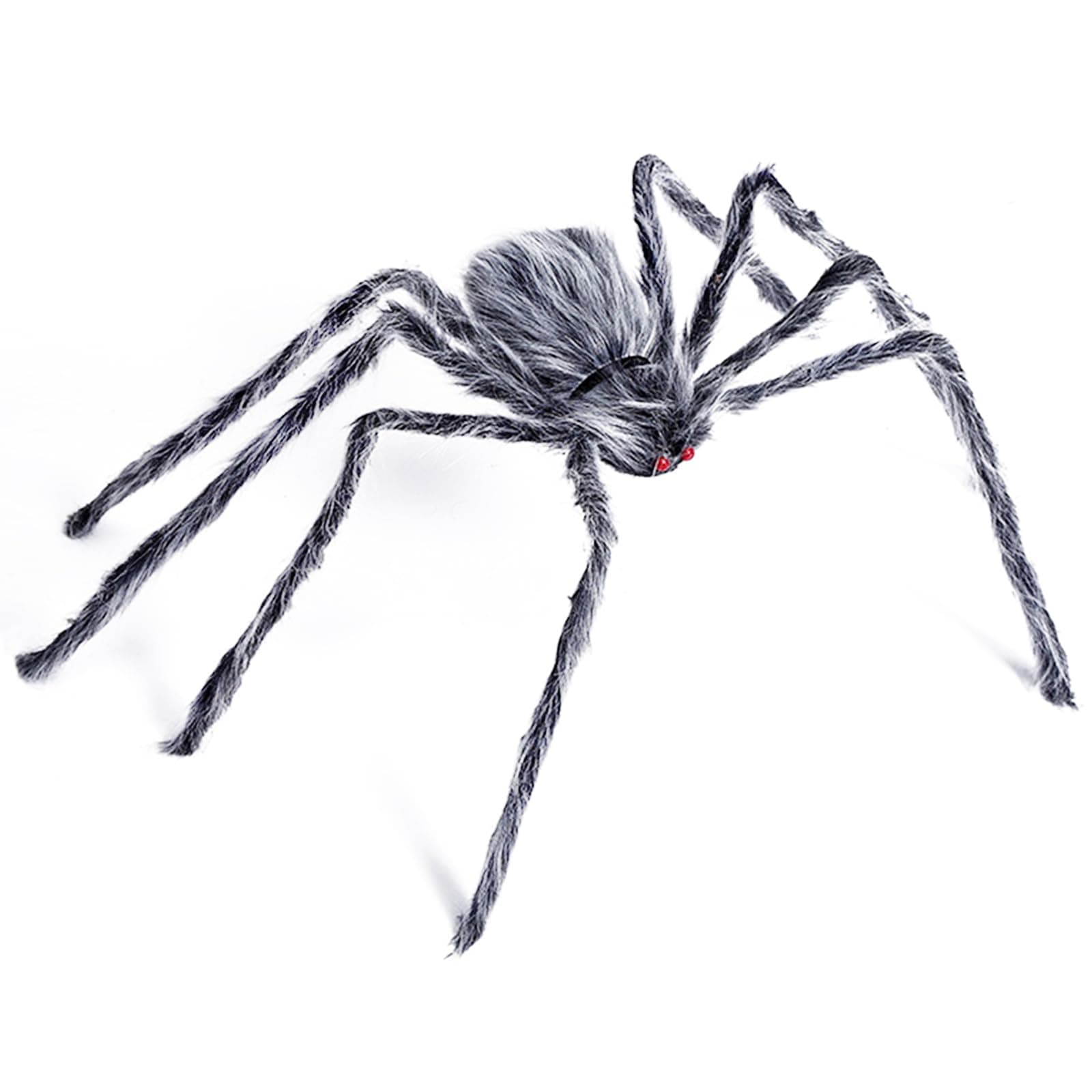 Halloween Deko Outdoor Spinnen, Spinne Groß 125cm, Halloween Deko Garten Gruselig, Spinne Plüsch, Grusel Dekoration, Karneval Outdoor Indoor Garten Party Riesenspinne Hängend