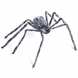 Halloween Deko Outdoor Spinnen, Spinne Groß 125cm, Halloween Deko Garten Gruselig, Spinne Plüsch, Grusel Dekoration, Karneval Outdoor Indoor Garten Party Riesenspinne Hängend Angebot bei HelloDeals
