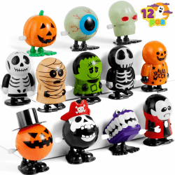 JOYIN 12 Stück Halloween-Aufziehspielzeuge als Kindergeschenke, Aufziehspielzeuge in großen Mengen für Halloween-Partygeschenke, Goodie-Bag-Füller, Geschenke für Schüler im Klassenzimmer Angebot bei HelloDeals