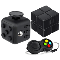 Yeefunjoy 3Pcs Anti-Stress Würfel Spielzeug, Infinity Cube, Fidget Pad Controller, Dekompression Spielzeug, Tötungs Zeit Zappeln Spielwaren für Kinder und Erwachsene Stressaubbau bei Nervösität Angebot bei HelloDeals