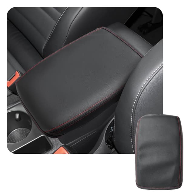 CDEFG Kompatibel mit Ford Tourneo Custom Transit Custom/VW Caddy 5/ Touran 2 5T 2022-2025 Mittelarmlehne Armlehnen Deckel Abdeckung Mittelkonsole Kunstleder Armlehne Box Cover Auto Zubehör