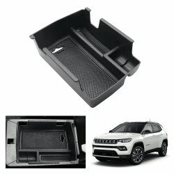 GAFAT J eep Compass 2021-2024 2025 Mittelkonsole Aufbewahrungsbox, Neu Compass 2021 Armlehne Organizer Tray Mittelarmlehne Handschuhfach, Compass Zubehör 2023 (Schwarz) Angebot bei HelloDeals
