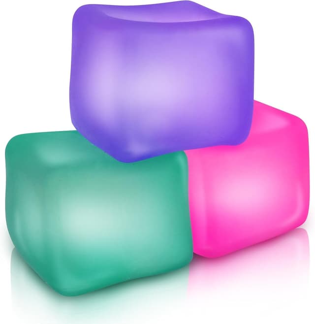 LESONG 3 Stück Sensory Stress Balls, Anti Stress bälle Anti Stress Spielzeug für Kinder Erwachsene, Squishy Stress Cube Stressabbau für ADHD Autismus Geburtstag Klassenzimmer Geschenke 3pcs Stress Balls
