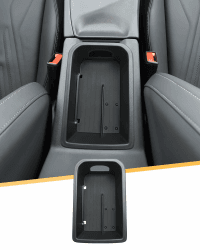 LFOTPP Kompatibel mit Cupra Terramar 2025 2026 Mittelkonsole Aufbewahrungsbox, Mittelarmlehne Handschuhfach Organizer Tray mit Rutschfester Matte, Für Terramar VZ 2.0/1.5 Hybird VZ Zubehör (Schwarz) Angebot bei HelloDeals