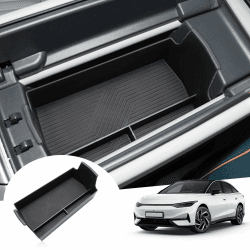 GAFAT Kompatibel mit Neu VW ID.7 2024 2025 Mittelkonsole Aufbewahrungsbox, ID7 2024 GTX Tourer Armlehne Organizer Tray Ablagen Handschuhfach, ID.7 Zubehör Angebot bei HelloDeals
