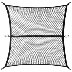 Gedlex Kofferraumnetz Auto, Hochelastisches Gepäcknetzc Groß, Spannnetz mit Haken, Kofferraum Netz 1,2 x 1,2 m Dehnbar bis 2,1 m x 2,1 m, Frachtnetz fur Pickup, LKW, SUV, Anhänger, Boot, Wohnmobil Angebot bei HelloDeals