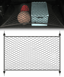 Flaconi 60x40cm Gepäcknetz,Kofferraumnetz,Gepäcknetz Auto,Gepäcknetz Wohnmobil,Auto Netz Kofferraum,Hundenetz Auto Kofferraum,Kofferraum Netztasche,Kofferraum Netz mit 4 ABS Haken für Angebot bei HelloDeals