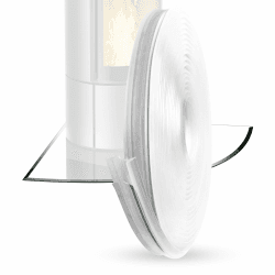 BIJON Ultra Silikon-Dichtlippe Schmutzlippe für Kaminplatte, Glasbodenplatte, Ofenplatte, Bodenplatte, Kaminofenplatte - Kaminofen Dichtung Selbstklebend - Länge 4,5m 4,5m Ultra Angebot bei HelloDeals