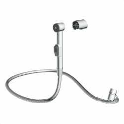 EISL DX25 Waschbeckenbrause, Handbrause für Küche, Bad, Waschküche oder Werkstatt, Waschbeckendusche, ideal zum Nachrüsten, Set mit Schlauch (150mm) und Adapter, Toilettenbrause, Chrom Angebot bei HelloDeals