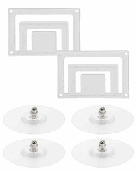 BNREOZA 2 Stück Windschutzscheiben-Parkkartenhalter, Transparent, doppelte Schicht, Halter mit Non-marking Spike, Parkausweishalter,Fenster-Parkkartenhalter, Auto-Ticket-Halter (100 * 68mm) Angebot bei HelloDeals