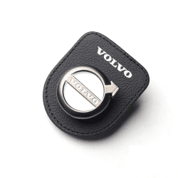 ZENCIX Leder, Auto Sonnenbrillenhalter, Für Volvo XC60 S40 S60 S90 XC40 XC70 XC90 V40 V60 V90 S80 S80L, Auto Sonnenblenden Brillenclip, Ticketkarten Clip, Innendekorationszubehör,Bla-ck Angebot bei HelloDeals