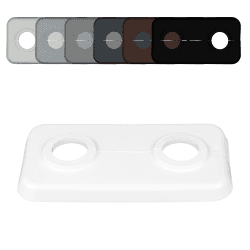 FUX 3 STÜCK Doppel Heizungsrohr Rosette, 12mm - 21,3mm, 2-teilig, Heizung, Rohrabdeckung, Abdeckrosetten, Verkleidung, Heizkörper Rosetten, weißes Polypropylen, weiss (15mm) Loch-Ø: 15mm Weiß (Ral 9016) 3 Angebot bei HelloDeals