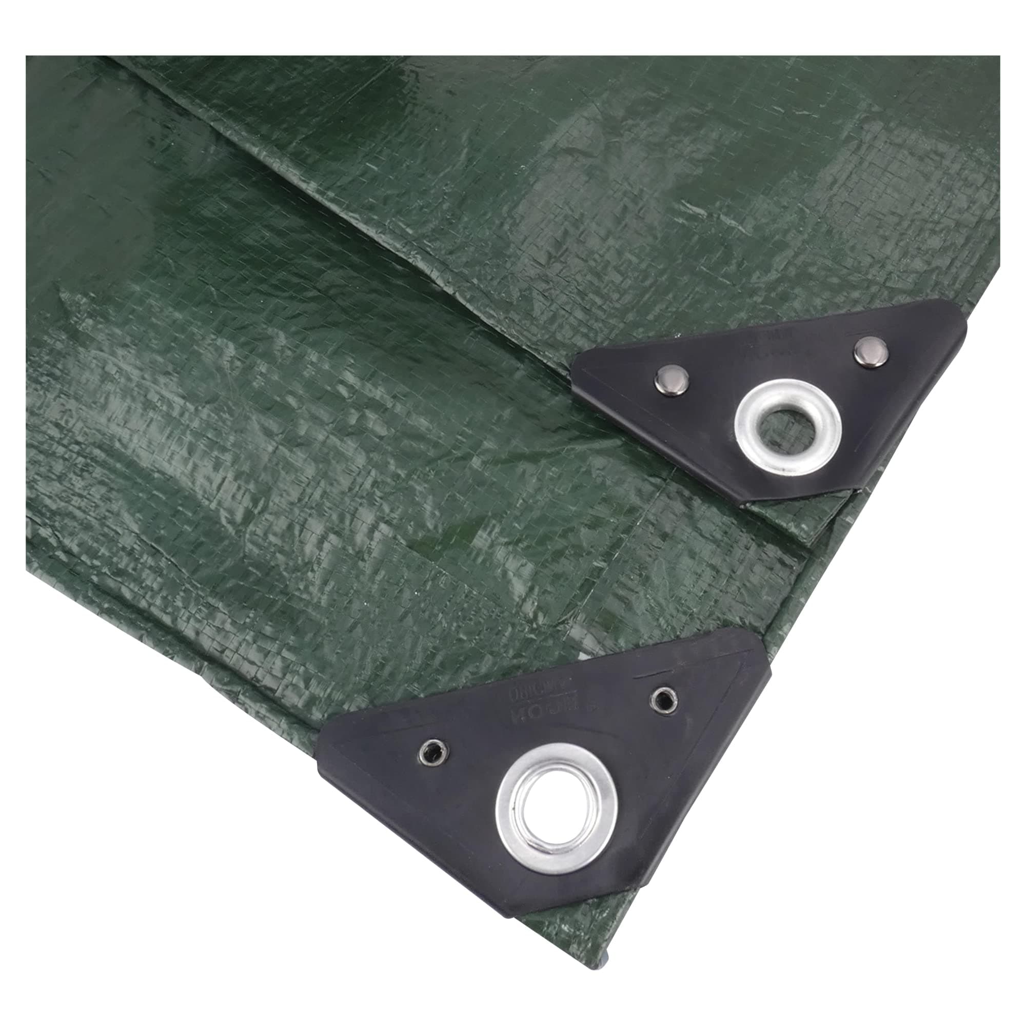 NOOR Abdeckplane wasserdicht „Easy“ 4x6m 90g/m², UV-stabilisiert, beidseitig beschichtet, Gewebeplane für Schutz vor Witterung, Garten Camping & Outdoor, Grün 90g/m² 4 x 6 m Grün