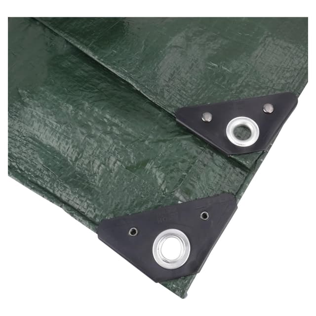 NOOR Abdeckplane wasserdicht „Easy“ 4x6m 90g/m², UV-stabilisiert, beidseitig beschichtet, Gewebeplane für Schutz vor Witterung, Garten Camping & Outdoor, Grün 90g/m² 4 x 6 m Grün