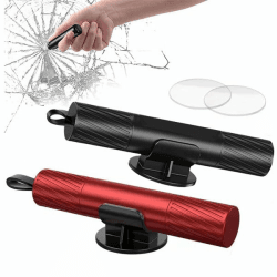 2 Stück Notfallhammer Auto mit Gurtschneider, 2-in-1 Sicherheitshammer, Nothammer Auto mit Gurtschneider und Glasbrecher für Autofenster und Sicherheitsgurte für Unterwassernotfälle Autozubehör Angebot bei HelloDeals