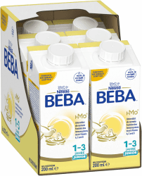 BEBA Junior 1-3 Jahre Milchgetränk trinkfertig, Babynahrung mit HMO 2'-FL, ohne Palmöl, 6er Pack (6 x 200ml) Angebot bei HelloDeals