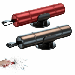gvivej Notfallhammer Auto, 2 Stück Gurtschneider Notfallhammer Mini, 2 In 1 Safety Nothammer Auto mit Gurtschneider, Notfallhammer Fürs Auto, Bus, Schwarz + Rot Angebot bei HelloDeals