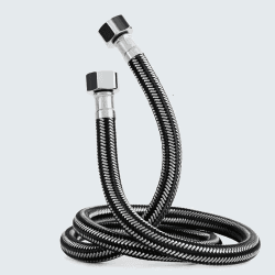 Anschlussschlauch 2M, Edelstahl Panzerschlauch Wasserhahn, (G1/2), Dusche Umflechtung Flexschlauch, Küche Waschbecken Flexschlauch Verlängerung, für Wasserhahn Mischbatterie. Angebot bei HelloDeals