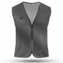 REEFLEXX Herren-Fahrradweste - Stylische Warnweste mit auffälligen Farben/Mustern und starken Reflektoren - Erhöhte Sichtbarkeit im Straßenverkehr. Anthracite Glow L-XL Angebot bei HelloDeals