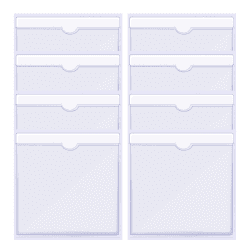 Lahviuu Parkscheinhalter,8pcs Transparent Parkschein Selbstklebende Halter Parkscheibe Schutzhülle Tickethalter Kfz Halterung für Parkausweis,für Auto, Abzeichen, Windschutzscheibe(10.5 * 10.5cm) 105x105 mm Angebot bei HelloDeals
