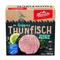 Hawesta MSC Thunfisch Filets in Aufguss 160g
