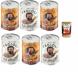 Fagioli alla Bud Spencer Testpaket Tex Mex und Borlotti, Bud Power- Bud-Spencer-Tex Mex Bohnen fertig zum Probieren 6 x 400gr + Italian Gourmet polpa 400g Angebot bei HelloDeals