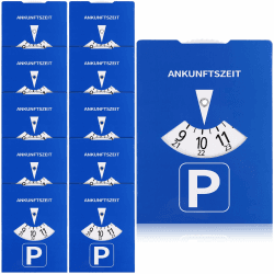 FSWWSF Ankunftszeit Parkscheibe Auto Pappe 10 StüCk Zugelassene Parkscheibe 11x15cm Parkuhr Auto FüR Auto Und Motorrad,LKW, Wohnmobile Parking Disc Angebot bei HelloDeals