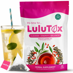 LULUTOX Detox Tee zum Abnehmen – Natürliche Kräutermischung mit Löwenzahn, Ginseng & Ingwer – Unterstützt Abnehmziele, Verdauung, Blähungen & Wohlbefinden in den Wechseljahren – Vegan (28 Teebeutel) 28 stück (1er Pack) Angebot bei HelloDeals