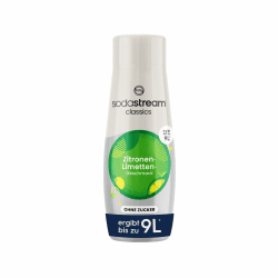 SodaStream Sirup Zitrone-Limette ohne Zucker, 1x Flasche ergibt 9 Liter Fertiggetränk, Sekundenschnell zubereitet und immer frisch, 440 ml Zitrone-Limette ohne Zucker 440 ml (1er Pack) Angebot bei HelloDeals
