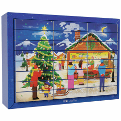 Tee Adventskalender 2025 von FROG.coffee - 48 Teebeutel in 24 verschiedenen Sorten von Top Marken wie Teekanne, Bad Heilbrunner, Bünting, Sonnentor, Meßmer, GEPA, Niederegger uvm.