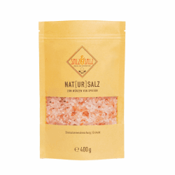 Salz & Salz Premium [Himalaya Salz] Grob & Salz Fein 400g & 900g – Steinsalz aus Pakistan ohne Zusätze – Natursalz Unbestrahlt für Salzmühle und Genießer - Rosa Kristallsalz, Ursalz, Steinsalz Grob 400 g (1er Pack) Angebot bei HelloDeals