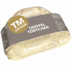 Die Trüffelmanufaktur - Feinkost Trüffelkäse mit 5% echtem schwarzem Trüffel, sahniges frisches Trüffel-Käse-Törtchen mit feiner Mascarpone Frischkäse-Trüffelfüllung, Gourmet Weichkäse 110 g Weichkäse 110 g (1er Pack) Angebot bei HelloDeals