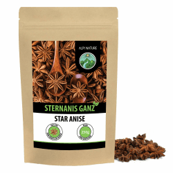Alpi Nature Sternanis ganz 250g, Sternanis Kapseln ganz zum Kochen und Glühwein 250 g (1er Pack) Angebot bei HelloDeals