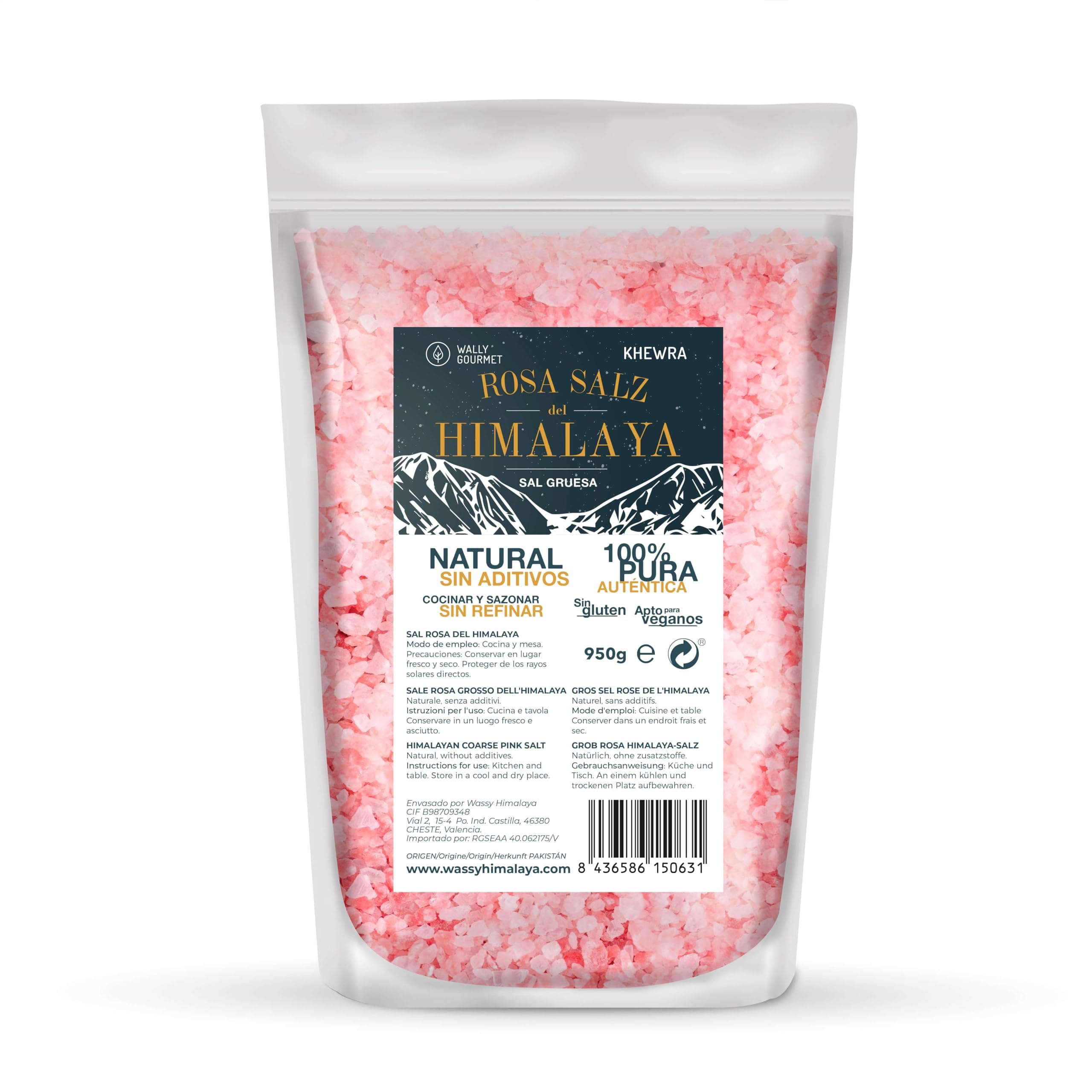 Himalaya Salz Grob, Rosa. 100% Natürlich, BIO, Ohne Zusatzstoffe, Unraffiniert. Grobes Salz Mit Hohem Gehalt An Spurenelementen. Zum Würzen Und Verfeinern. Ursprung: Pakistan. Angebot bei HelloDeals