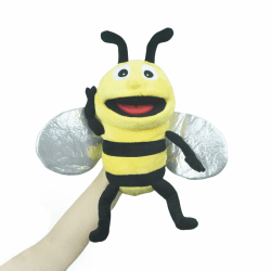 lilizzhoumax Handpuppe Biene Kuscheltier Tier Biene Handpuppe aus Plüsch Kawaii Niedliches Rollenspiel interaktives Früherziehungsspielzeug für Kinder Geschenk Insekt Tiere Angebot bei HelloDeals