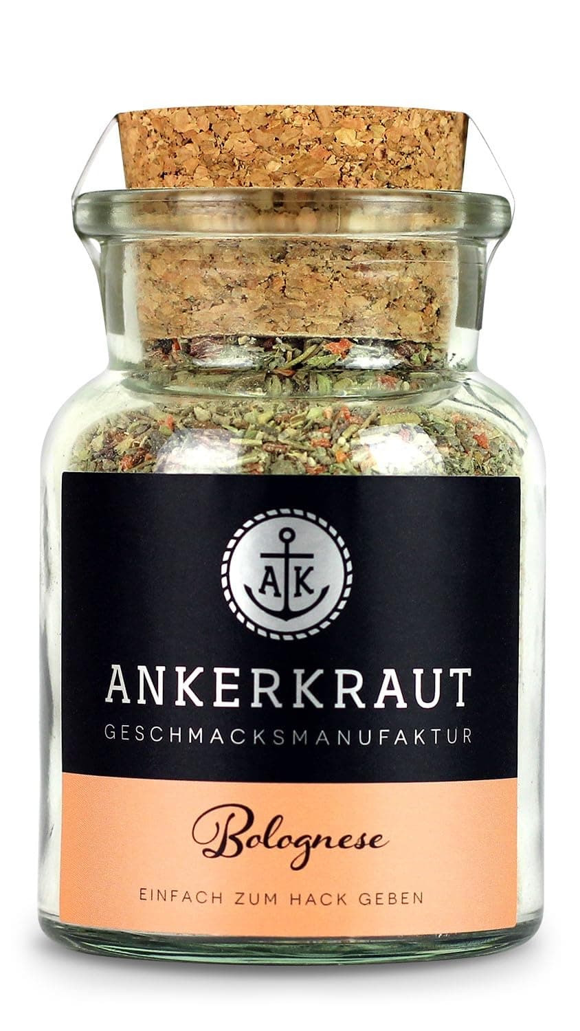 Ankerkraut Bolognese Gewürz, für italienische Spaghetti Bolognese und Lasagne, 100g im Korkenglas 100g Korkenglas Angebot bei HelloDeals