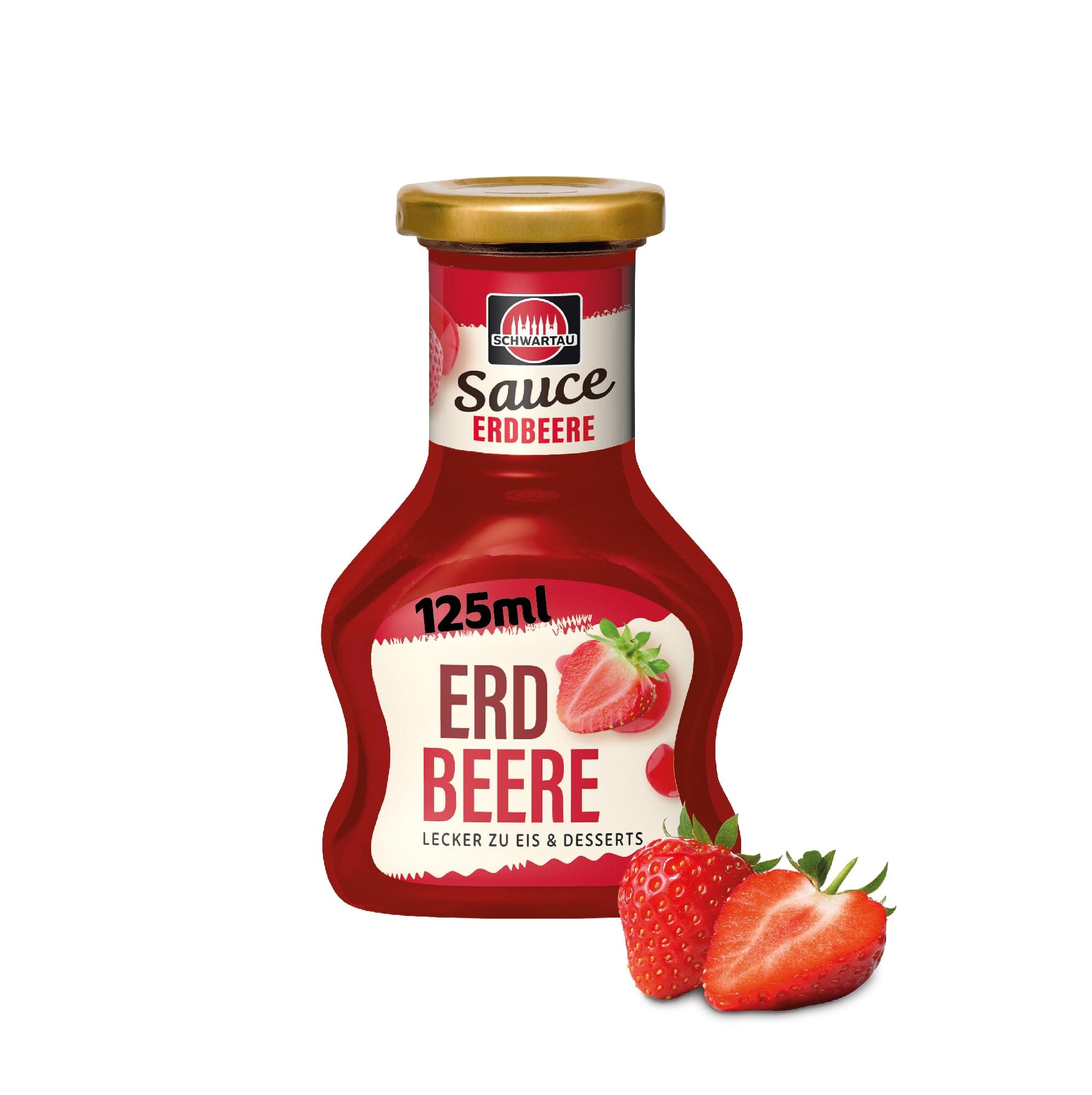 Schwartau Dessert Sauce Erdbeere, zum Verfeinern von Desserts und Eis, 125ml Erdbeere 125ml Angebot bei HelloDeals