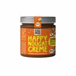 Naughty Nuts Bio Happy Nougat Spread - Vegan, ohne Palmöl und ohne raffinierten Zucker – 250 g Angebot bei HelloDeals