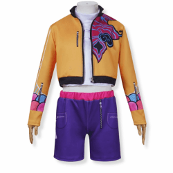 Yigoo Korea Pop singer Kostüm Kinder, Pop Star Cosplay Costume Outfit Mädchen, Anime Jäger Popsänger Idol Bühnenuniform Verkleidung für Karneval Halloween Party 130 H708-1 Angebot bei HelloDeals