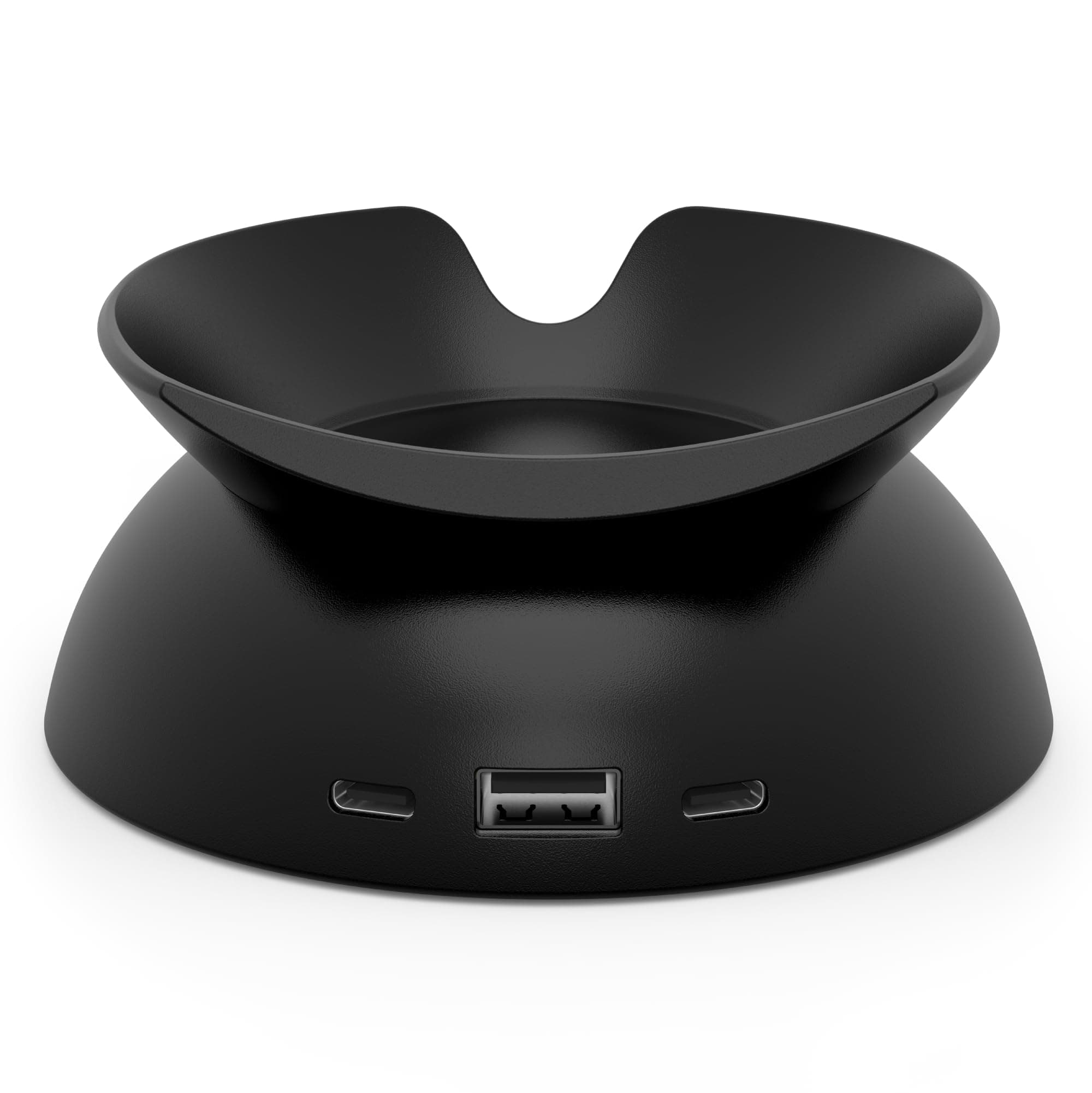 Brandneu und „Made for Amazon“: Ständer mit USB-C- und USB-A-Ladeanschlüssen für Echo Spot (Version 2024) Schwarz Angebot bei HelloDeals