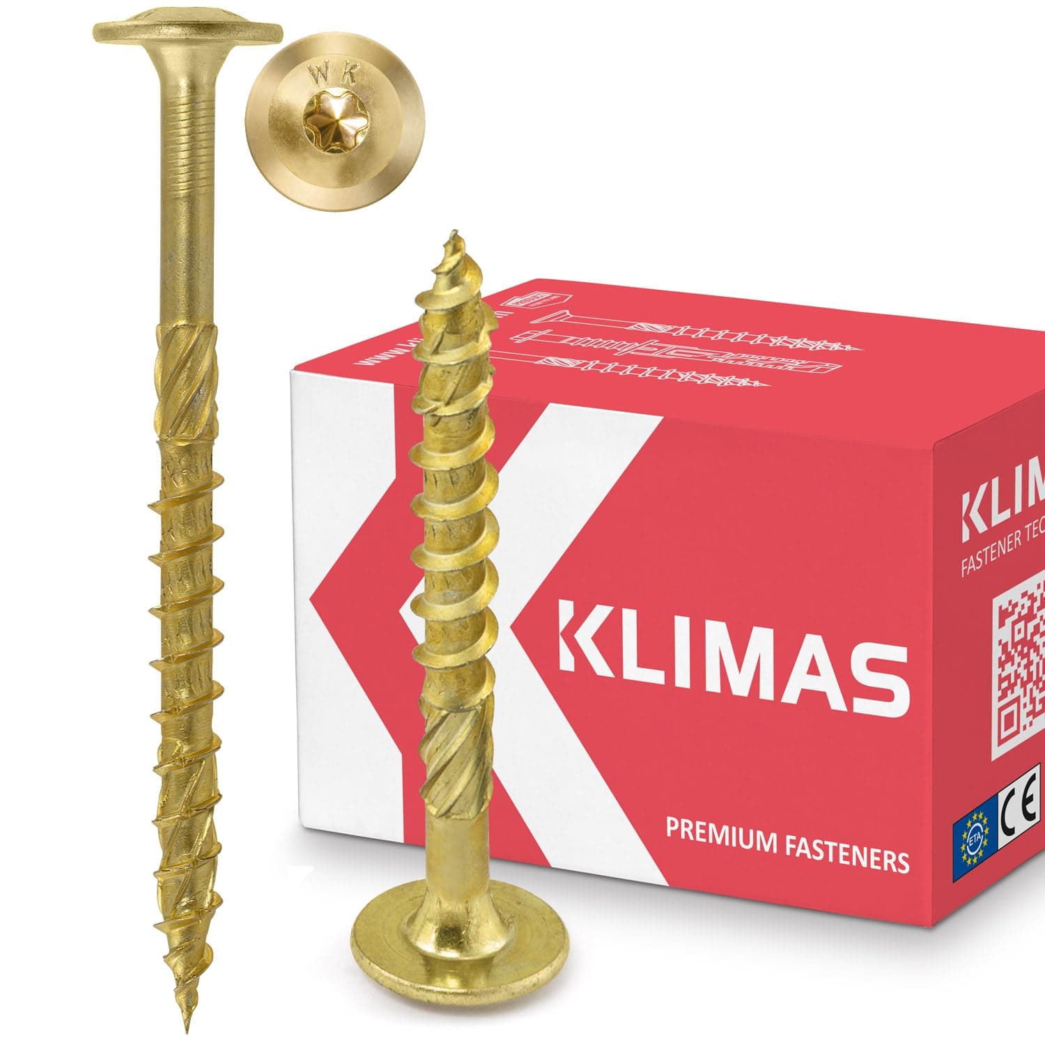 KLIMAS Holzschrauben Torx - Tellerkopfschrauben TX Gelb Schrauben - Flachkopfschrauben Holz - Tellerkopf - Holzschrauben Set Dachkonstruktion Schrauben - 5x50 mm - 250 Stück 5 x 50 mm 250 Stück Angebot bei HelloDeals