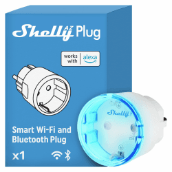 Shelly AZ Plug Weiß, WLAN-betriebenere Smarte-Steckdose, Leistungsmessung, 12 A, 2500 W, Frustration-Free Setup, Kompatibel mit Alexa, kein Hub Erforderlich, Geräteüberwachung, Fernsteuerung Angebot bei HelloDeals