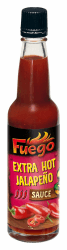 Fuego - Jalapeño Sauce Extra HOT | Extraschärfe zum Verfeinern von Fleisch, Gemüse | Zum Würzen von Saucen und Dips | Vegan, ohne Geschmacksverstärker | 100 ml in der Glasflasche 100 ml (1er Pack) Angebot bei HelloDeals