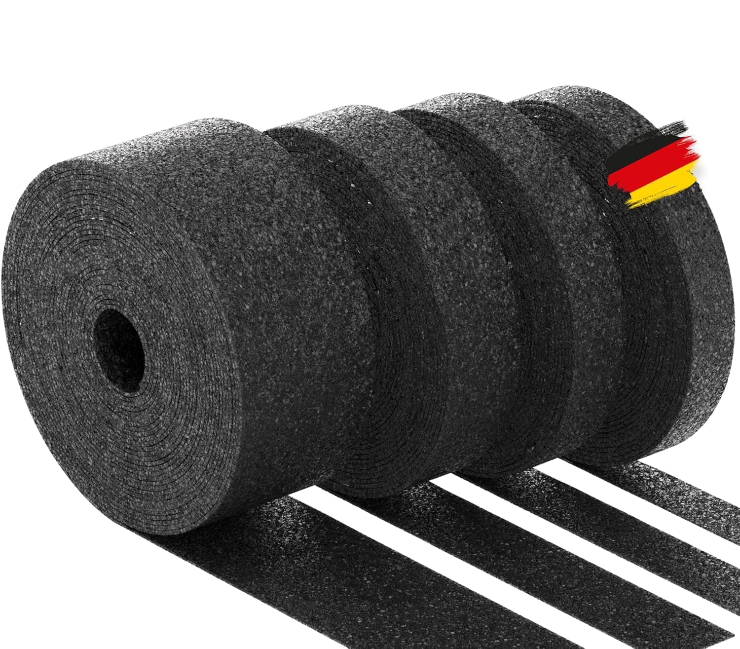 BAUHELD® Terrassenpads auf Rolle 10m x 50mm x 6mm [Made in Germany] Stabile Bautenschutz-Matte aus Gummi-Granulat - Als Unterleg-Platten für Terrassen-Fliesen, WPC Terrassen-Dielen, Stelzlager, Balkon 10000 x 50 x 6 mm 1 Angebot bei HelloDeals