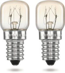 POPPSTAR Backofenlampe E14 15W hitzebeständig bis 300 Grad (2700K warmweiß, 85lm, T22), 2er-Pack E14 15W 85lm (2 Stück) Angebot bei HelloDeals