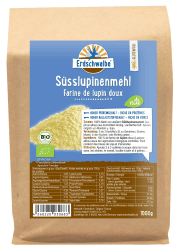 Erdschwalbe Bio Süsslupinenmehl - garantiert glutenfrei aus Frankreich - Veganes Eiweißpulver - 1 Kg