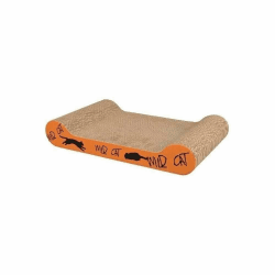 TRIXIE Kratzpappe Wild Cat mit Katzenminze - für die natürliche Krallenpflege - 41 × 7 × 24 cm - blau - 48000 blau 1 Stück (1er Pack) Angebot bei HelloDeals