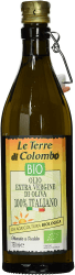 Le Terre di Colombo – 100 % Italienisches Natives Bio-Olivenöl Extra, Gerippte Flasche mit Mechanischem Verschluss, 0,75 l Angebot bei HelloDeals
